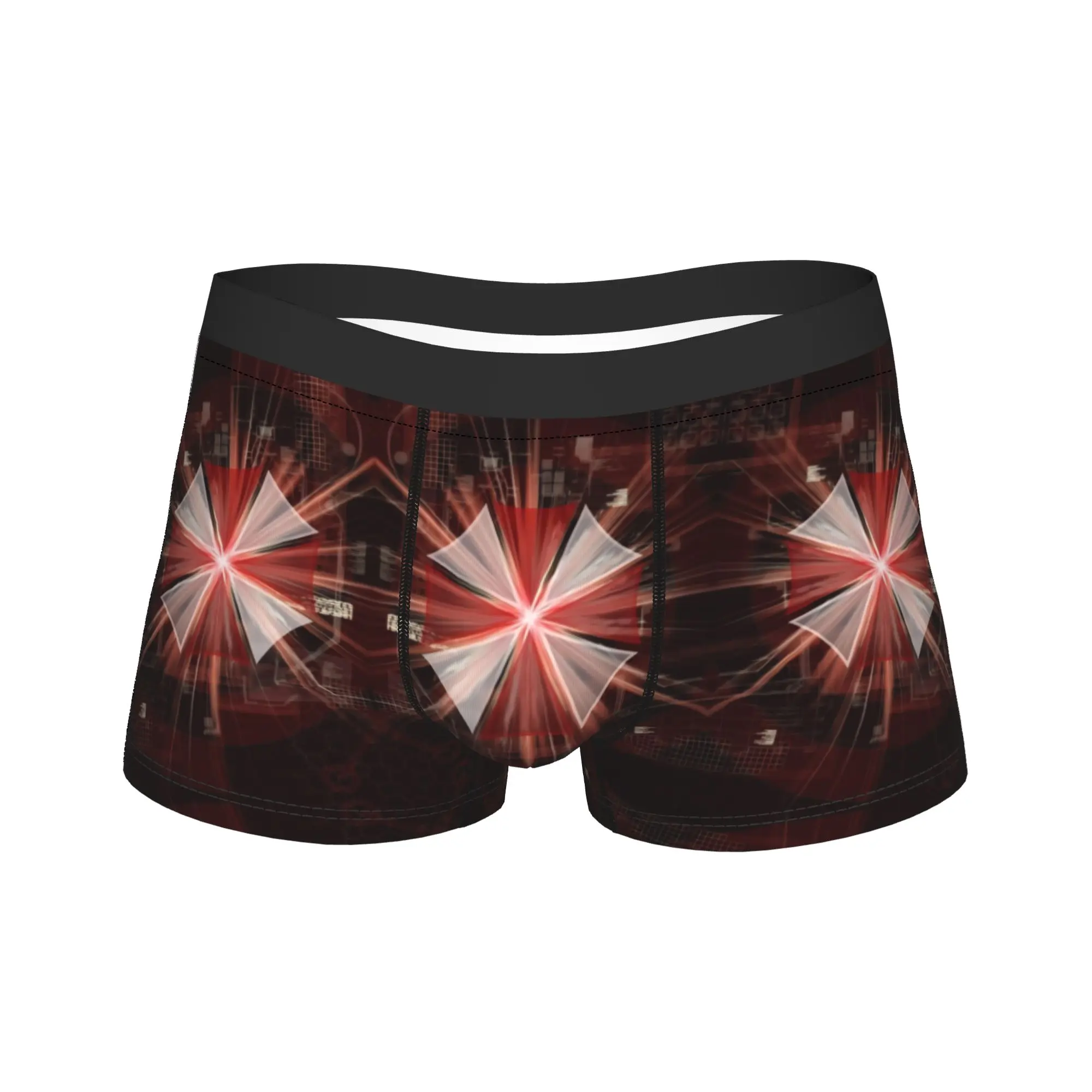 

Мужские трусы-боксеры с логотипом Resident Evil Umbrella Corps, забавные трусы-шорты, мягкие трусы больших размеров