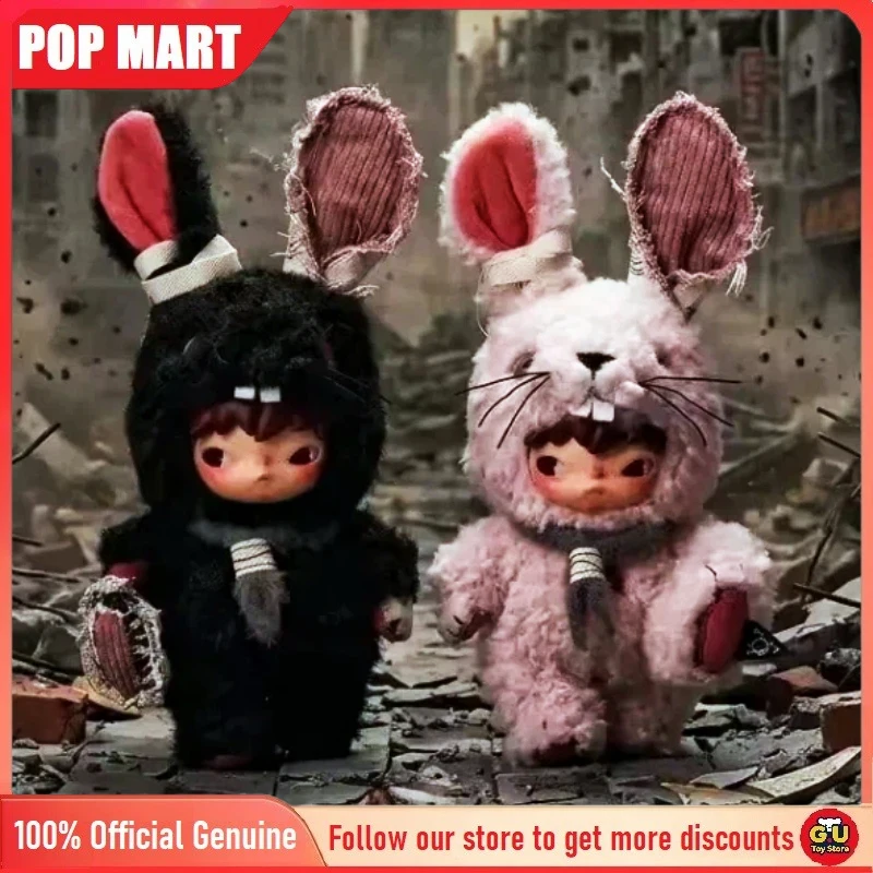 

POP MART Hirono Little Hare Series Plush Doll Blind Box Stuffed Collectible Doll Cute Soft Anime Toy Gift For Kid And Anime Fans