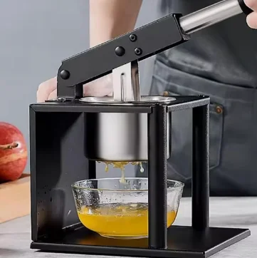 Portable Hand Press Juicer Manual Fruit Squeezer Home & Business Use
