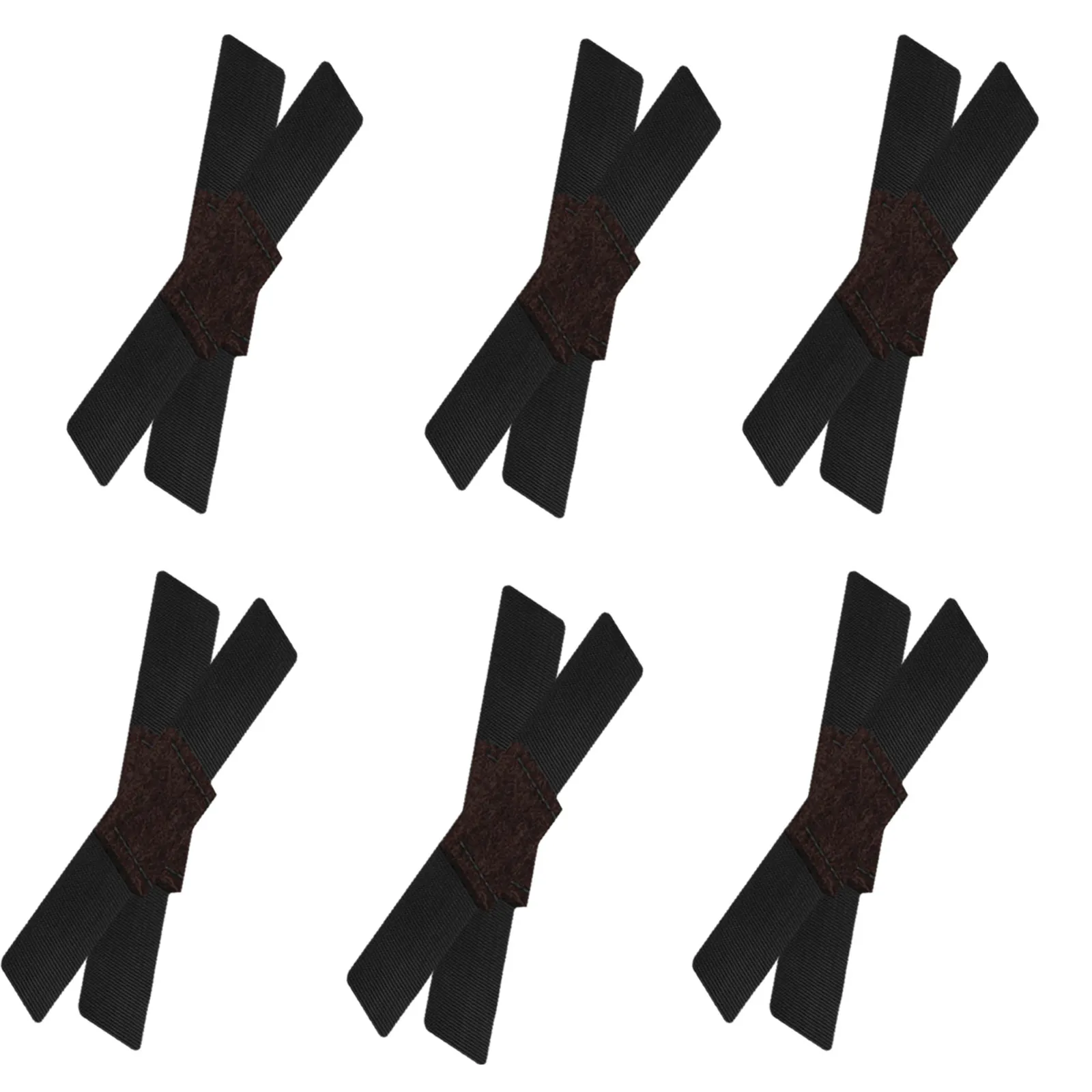 12Pcs Chair Wrap-Around Furniture Pads Black Wear-Resistant Floor Protection for Sled Base Side Chair Living Room Bedroom Dining