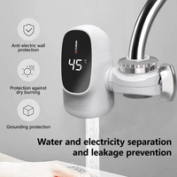 Instant Electric Hot Water Heater Kitchen Sink Faucet Adapter Fast Heating Tap Digital Display Water Heater Bathroom Accessories