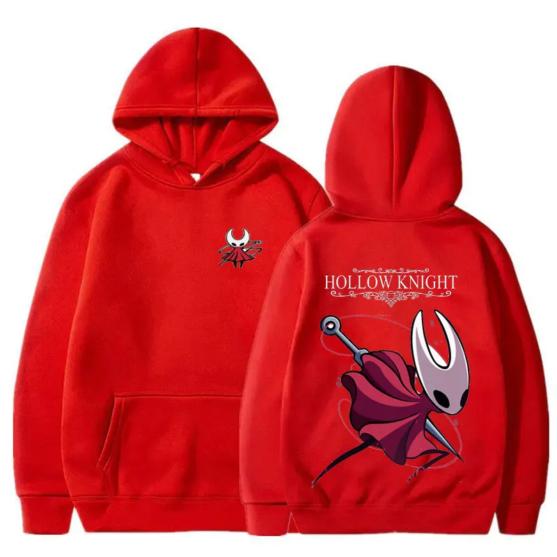 Bluza polarowa inspirowana Hollow Knight, przytulna odzież dla graczy, idealny prezent dla graczy, unikalna, stylowa i wygodna odzież z motywem gier wideo.