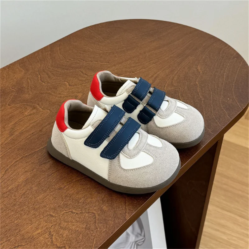 New Spring Children Shoes For Boys Leather Breathable Kids Casual Shoes Non-slip Fashion Toddler Girls Boys Sneakers EU 22-30