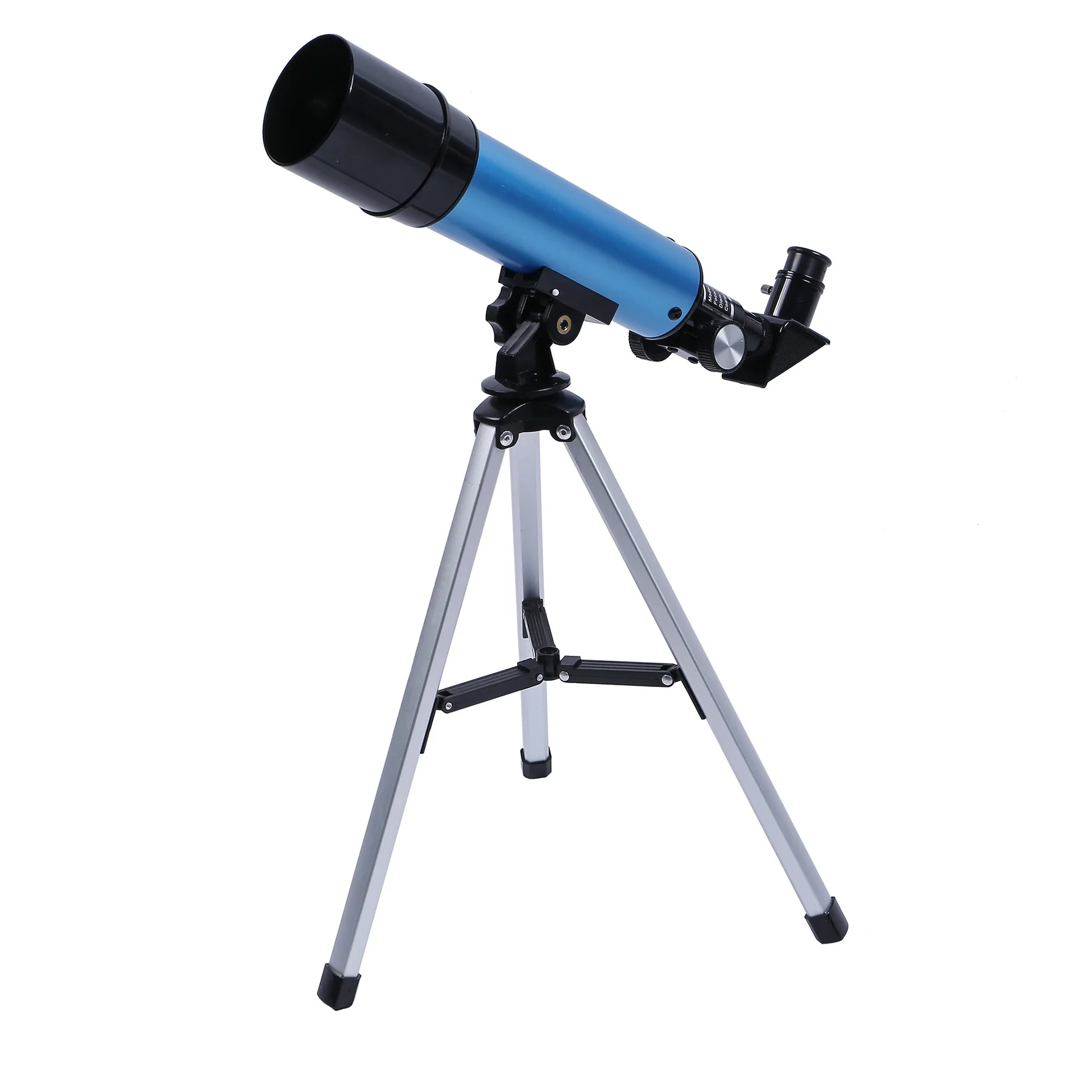 F36050 Blue Refractive Small Astronomical Telescope, Professional Stargazing High-definition Single Tube Dual-purpose Anti-shake