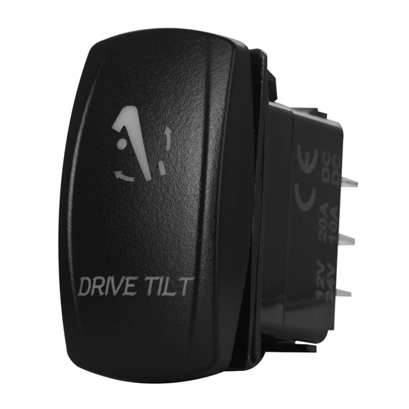 Drive Tilt Momentary Rocker Switch 12V Led Blue 7Pin (On) Off (On) 3 Position Car Boat Toggle Switch Waterproof Jumper Wires Set