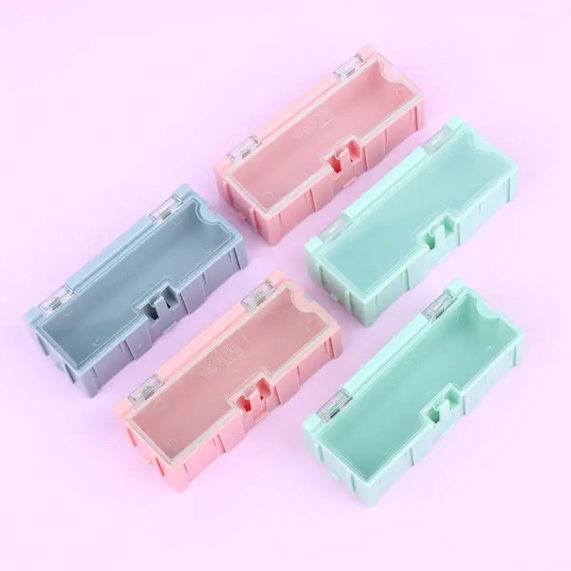 5Pcs For SMD SMT Electronic Box Electronic Components Small Screws Nuts Washers Container Mini Splicable Plastic Storage Boxes
