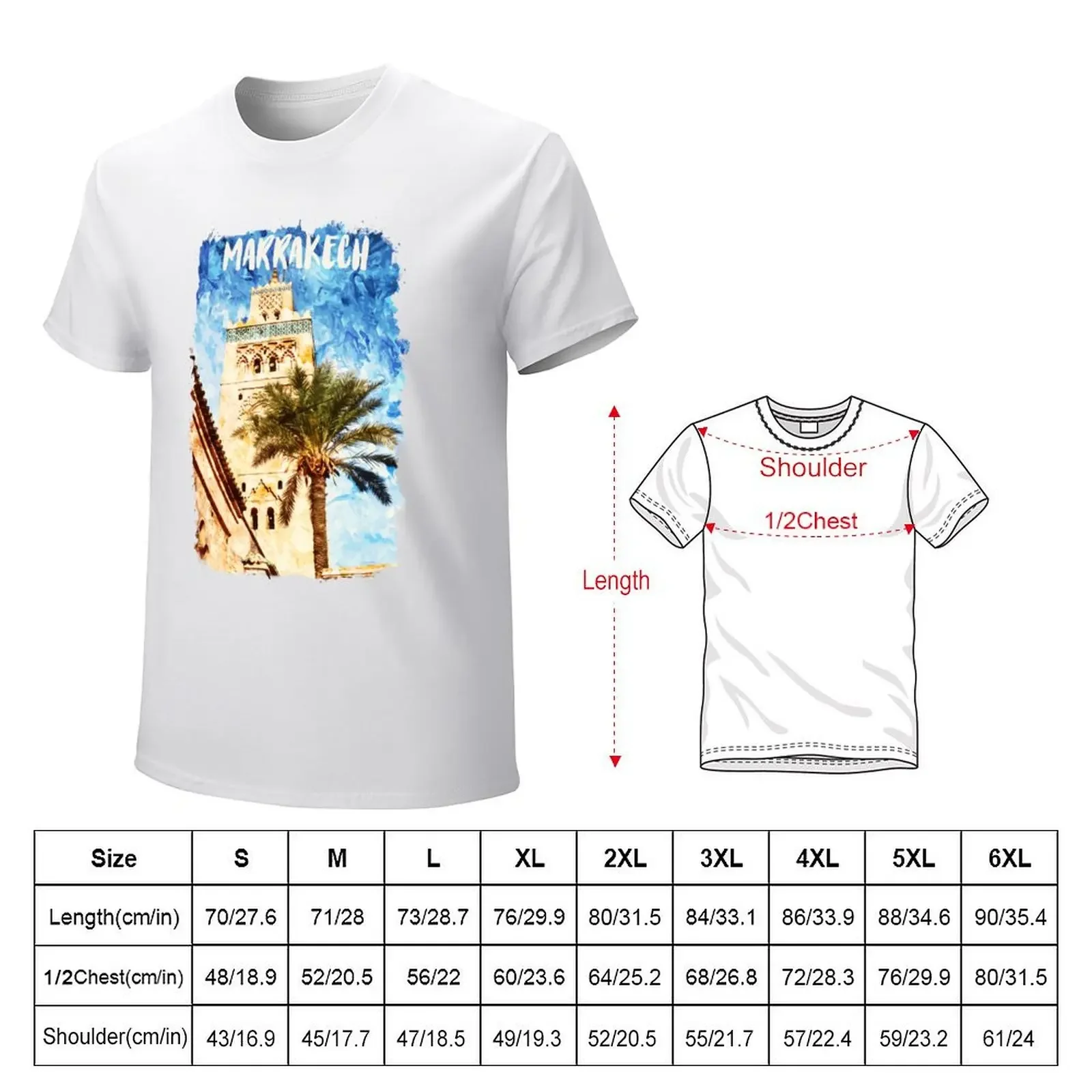 MARRAKECH - MOROCCO T-Shirt for a boy quick drying oversized summer top t shirts men