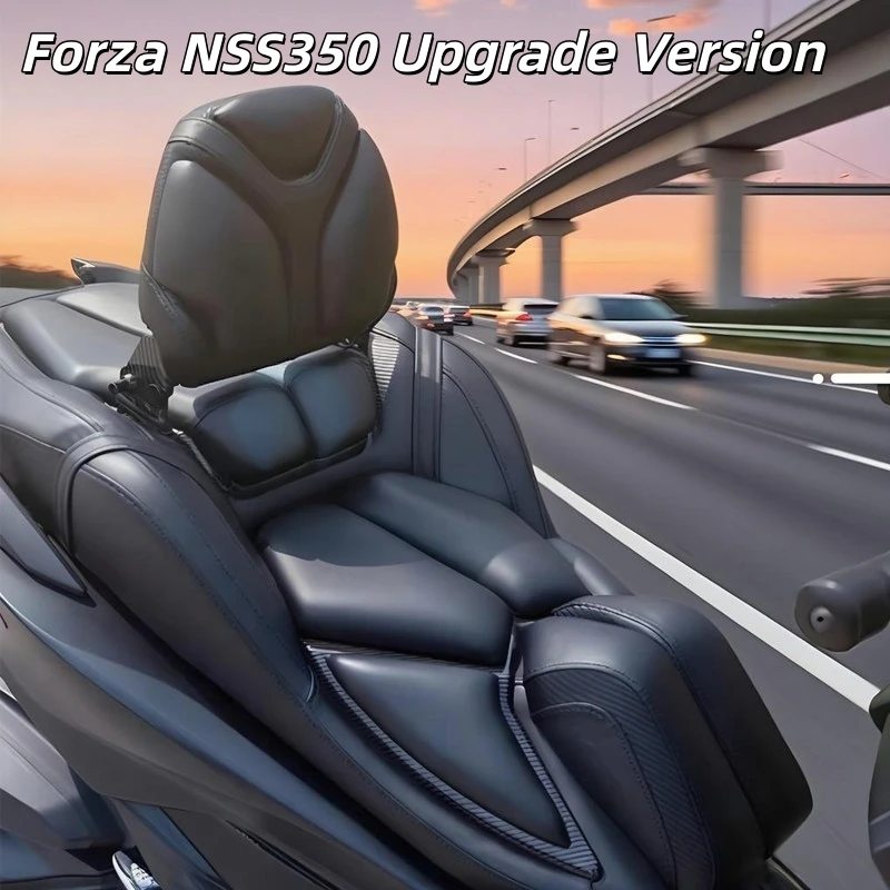 For Honda Forza350 Modified Complete Luxury Saddle Breathable Waterproof Soft Seat Adjustable Lumbar Support Mod Accessories