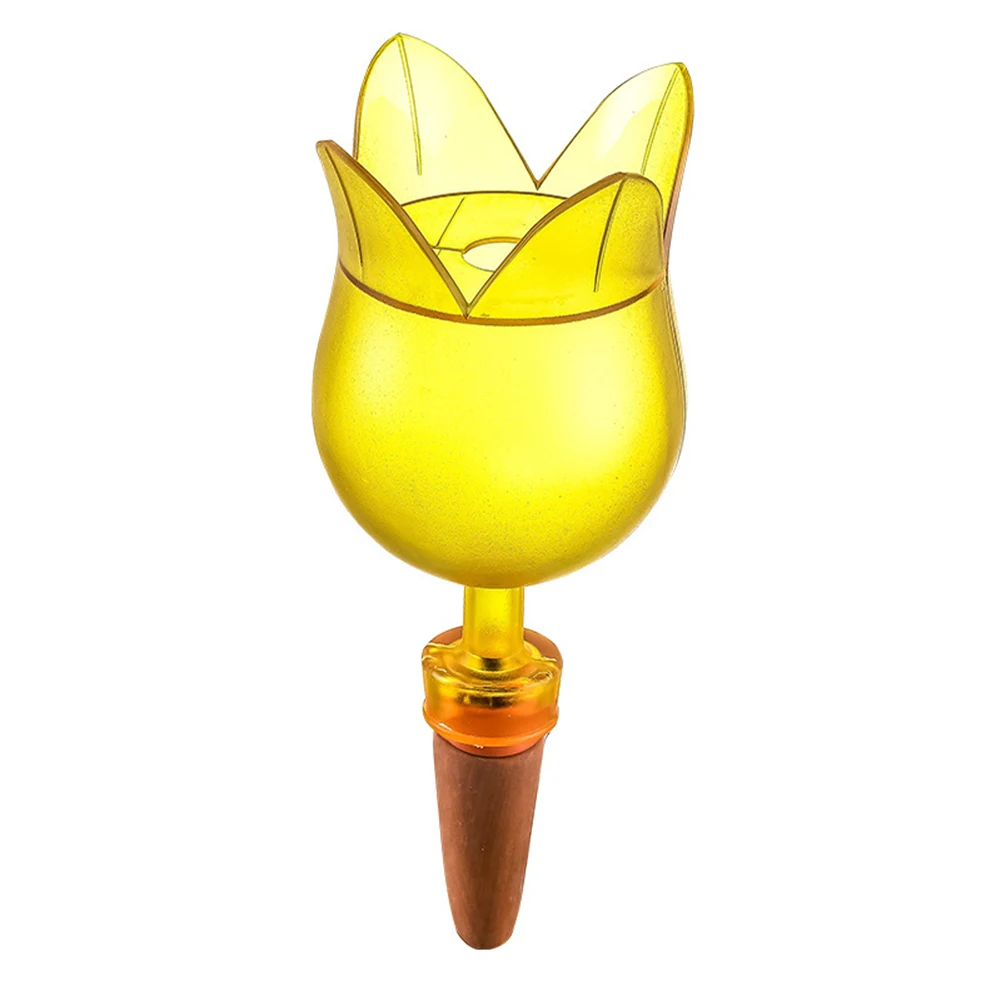 Self Watering Spikes Automatic Plant Water Dripper with Tulip Shape Water Globe for Indoor and Outdoor Gardening
