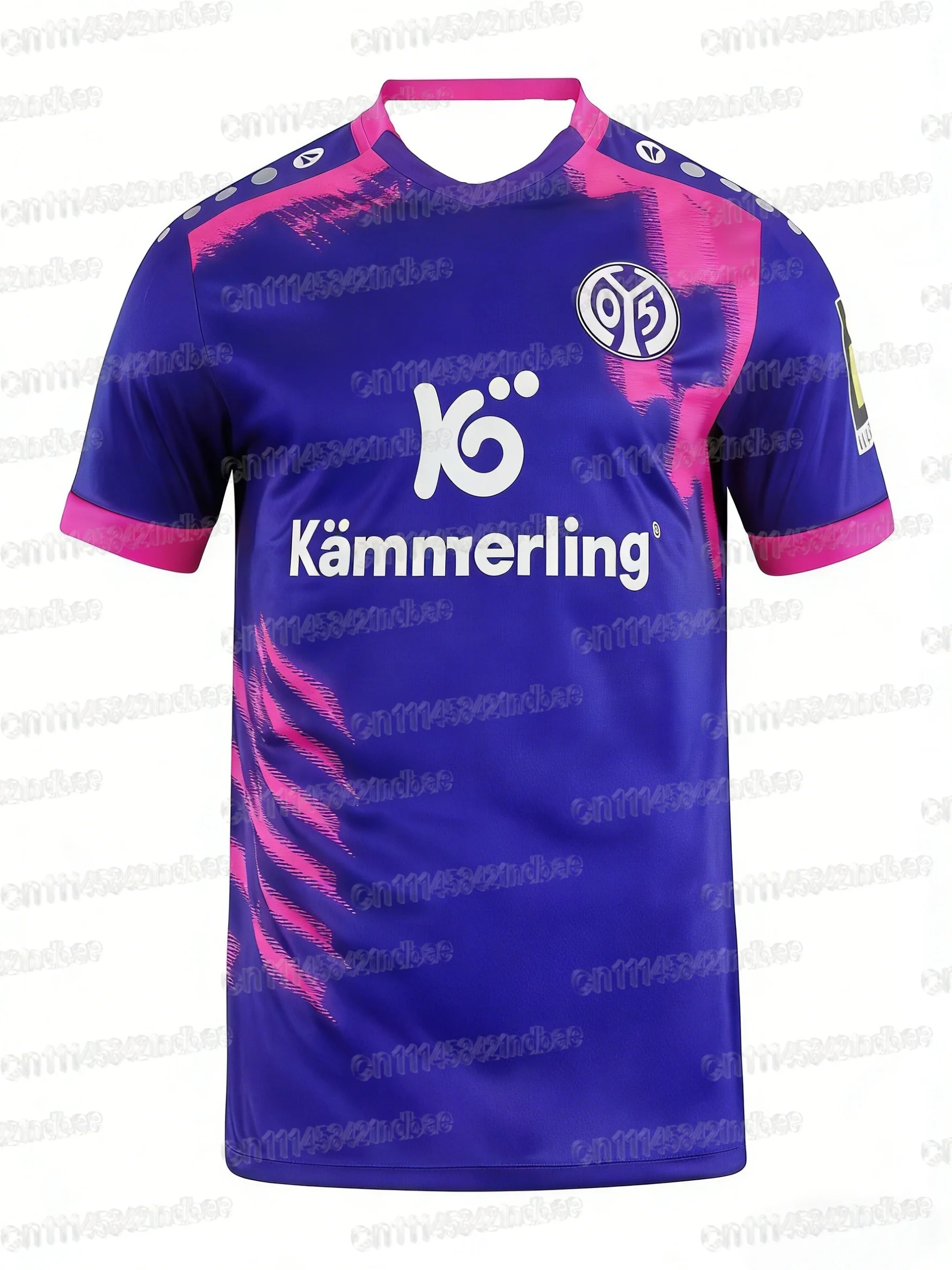 2026 Mainz 05 Auswärts-Fußballtrikot Kurzarm Atmungsaktiv Weich Fan-Version Match-Trainings-Fußballshirt T-Shirt Familien-Set – Detail 5