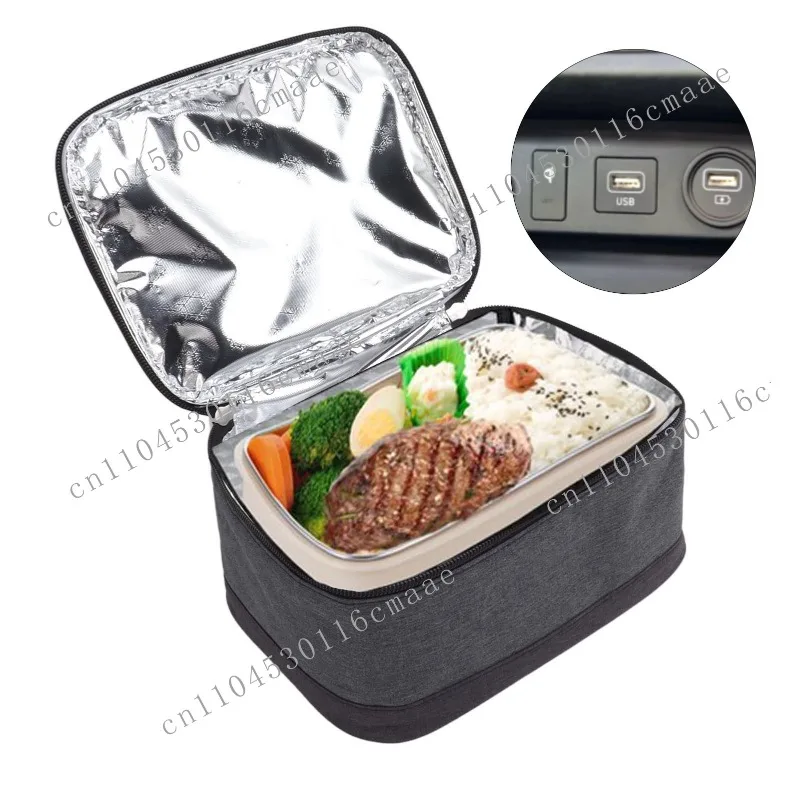 

New Portable Electric Lunch Box Food Heater Insulation Bag Heating Lunch Box Bag