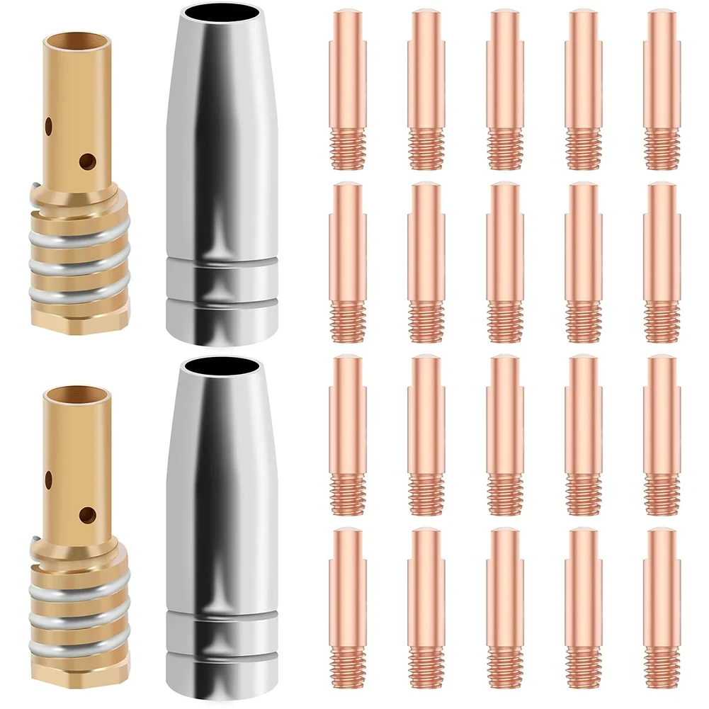

Welding Made Easy with This Comprehensive 24PCS For MIG Kit Including Essential Copper Tips and Gas Components