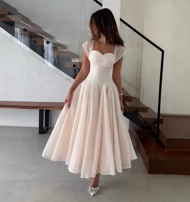

2025 Summer New Women's Fashion Elegant French Low Waist Sleeveless Large Swing Square Neck Long Dress Women's Wear