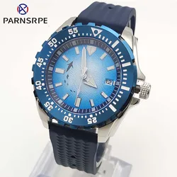 Elegant and stylish Men's Automatic Mechanical NH35 Watch, Sapphire Glass, Clear Glass Back, Men's Blue Watch