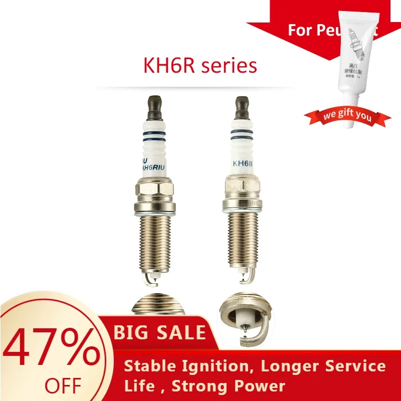 

4-6pcs/lot China original TORCH double iridium gold spark plugs KH6II/6336