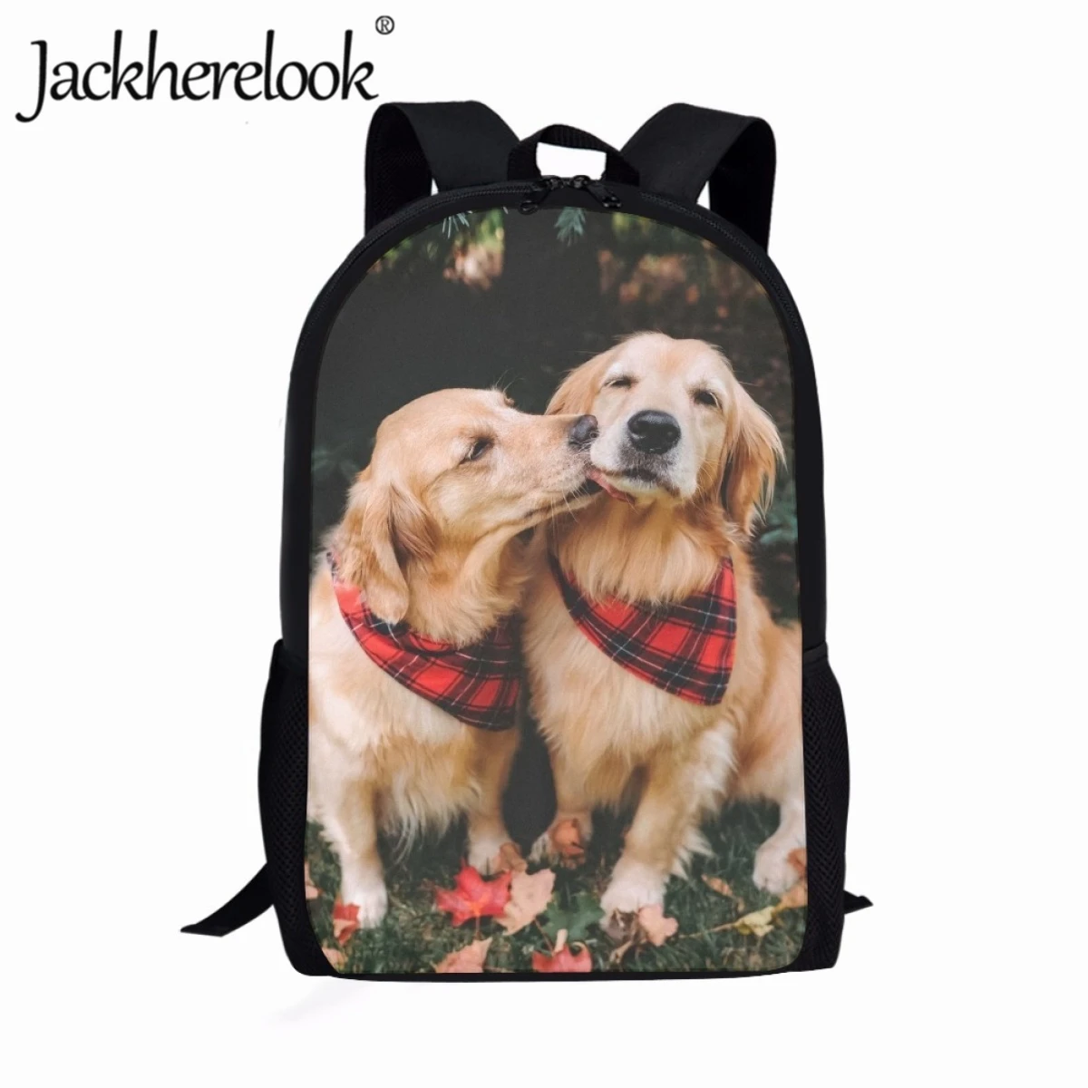 

Jackherelook Intimate Cute Puppy Pattern School Bags for Children Customized Bookbags Birthday Gift Kids Boys Girls Schoolbags