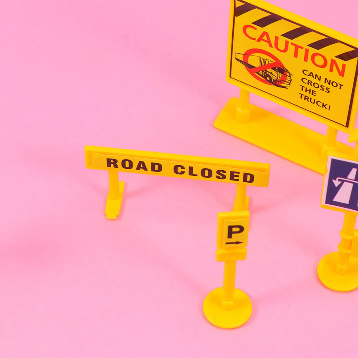 

1Set Fireman Cake Topper Funny Creative Birthday Cake Picks Decoration for Party Cupcake Ornament Yellow Roadblock