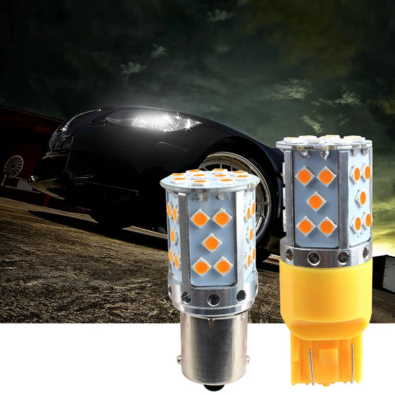 

1 шт. 1156 7440 T20 3030 35smd лампочка Canbus W21W Светодиодный лампа автомобильный сигнал поворота свет