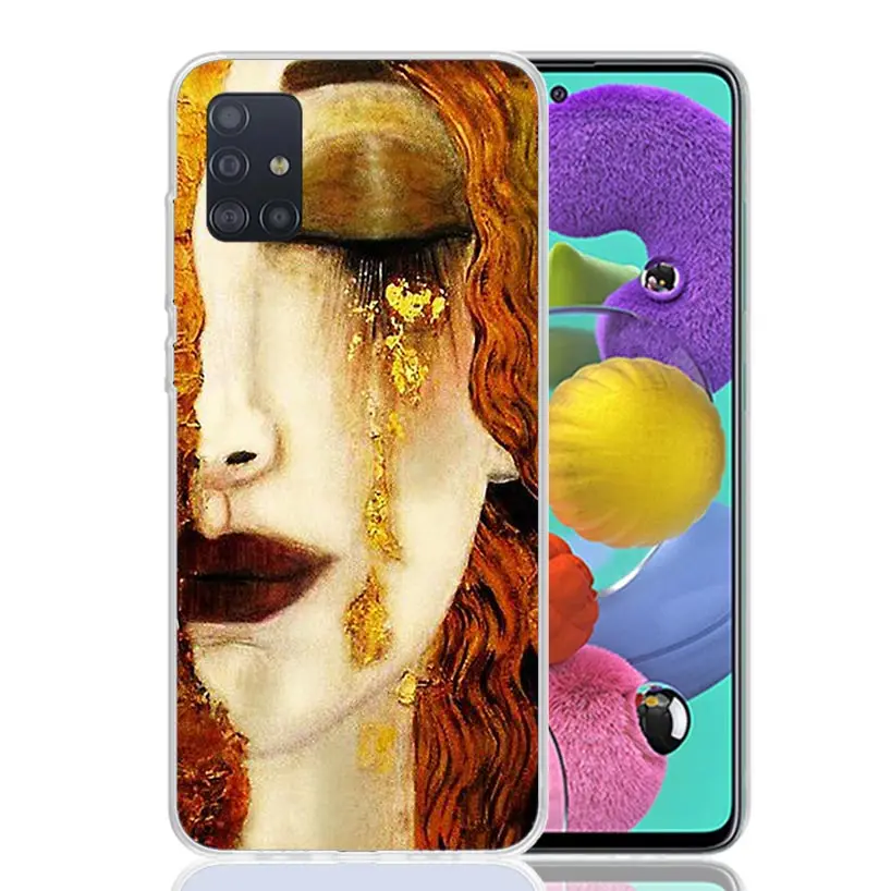 Kiss by Gustav Klimt Desig Phone Case For Samsung Galaxy A51 A41 A31 A21S A11 A01 A71 A50 A40 A30S A20E A10S A70 A6 A7 A8 A9 Coq