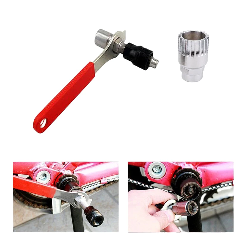 Bike Crank Extractor Bottom Bracket Removal Tool Compact Multifunction Bike Crank Arm Remover For Bikes Repair Tool Kit