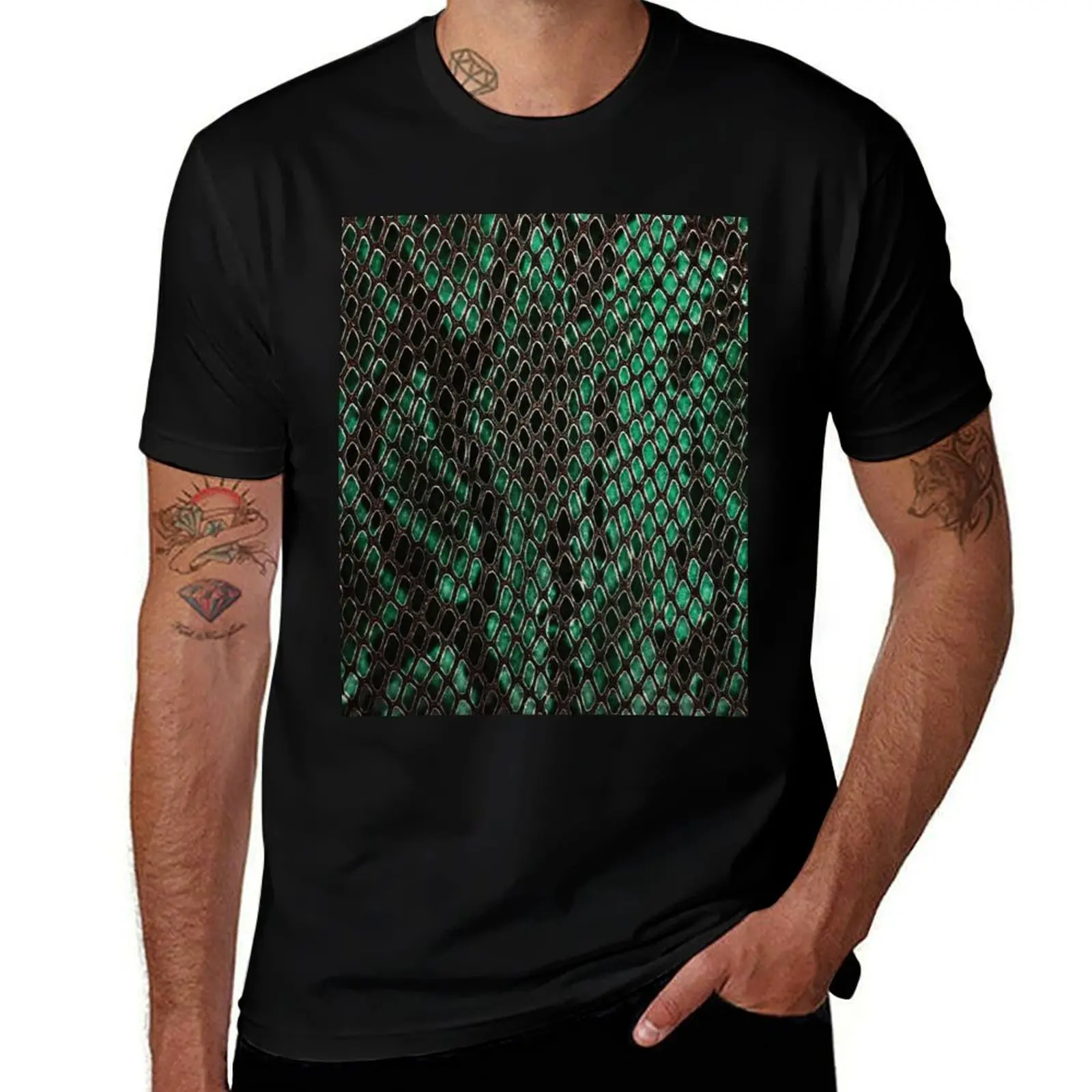 Exotic Snake Skin Pattern for Apparel and Accessories T-Shirt Quick Dry Light Sports T-Shirt