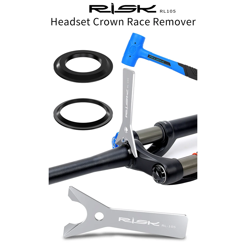 Steel Headset Press Tool with Hanging Hole Bike Upper Lower Bowl Removal Tool Front Fork Bowl Removal Tool for Road Bike Bicycle