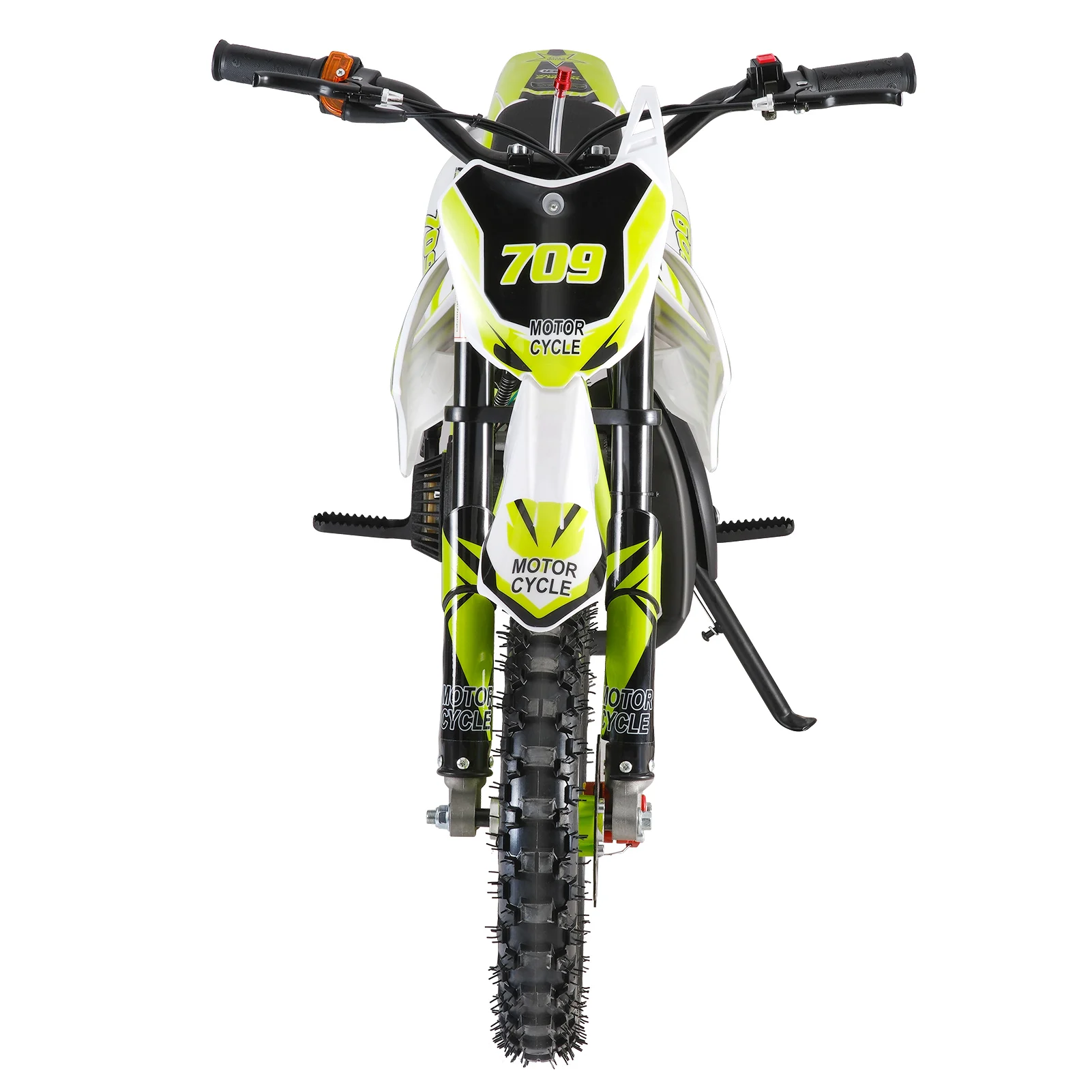 49cc 2-Stroke Kids Dirt Bike, Gas Power Motocross, Off Road Mini Motorcycle, Pocket Motorbike with Front Rear Disc Brakes, Racin