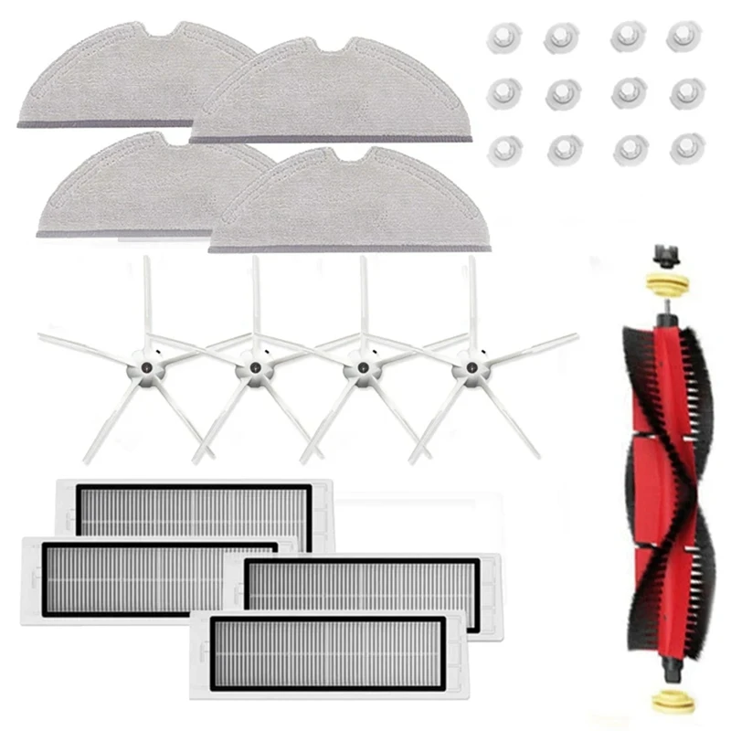 Für roborock s5 s50 s51 s55 s6 s60 s6 reiner staubsauger hauptseite bürste mopp tuch hepa filter ersatzteile