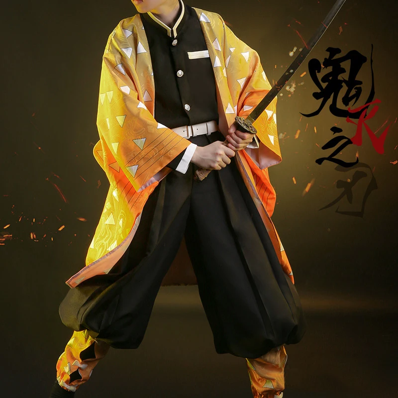 Japanese Kimono Anime Suit Cosplay Kimono Ancient Style Men's Fashion Wear Fashion Stage Costume Party Daily Clothing