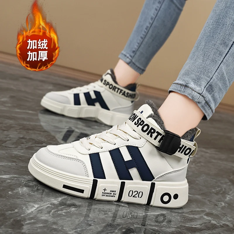 المرأة الصوف مبطن الشتاء الدافئ أحذية رسمية في الهواء الطلق مقاومة البرد عدم الانزلاق الثلوج الأحذية العصرية عالية أعلى سميكة سوليد أحذية قطنية #2