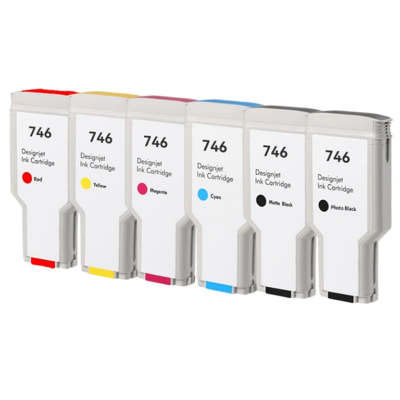 300ML Compatible For HP 746 747 Ink Cartridge DesignJet Z6 & Z9+ Printer P2V78A P2V79A P2V80A P2V81A P2V82A P2V83A P2V84A