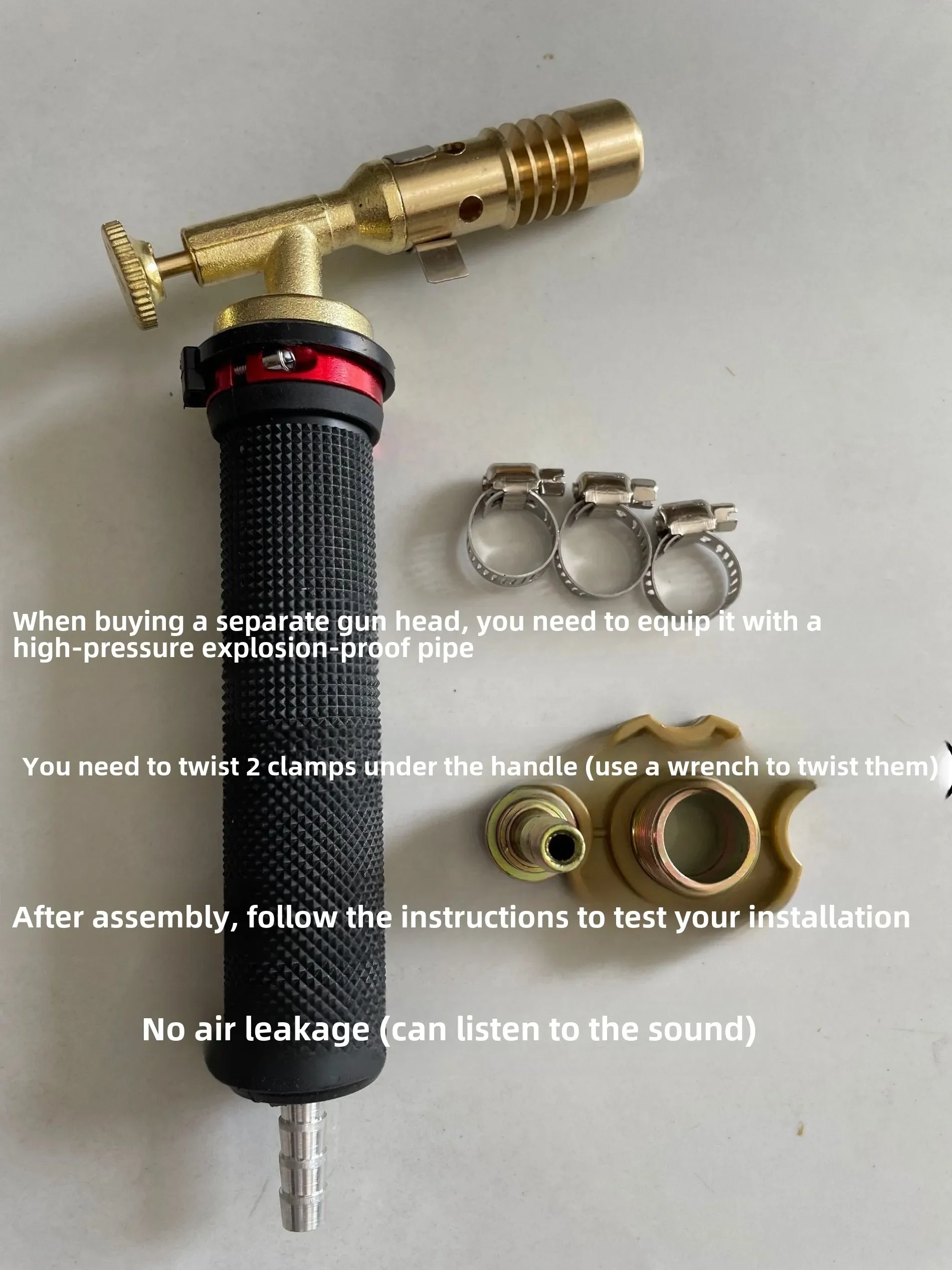 Multi-functional Gas Welding Torch Kit with Copper Head, Suitable for Copper Tube Soldering and Aluminum Pipe Welding