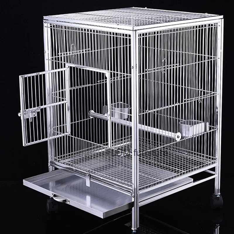 

Rabbit Outdoor Bird Cages Aviary Pet Aviary Parrots Playground Stainless Steel Bird Cages Quail Huis Tuin Jaula Bird Supplies