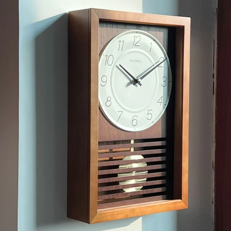 

Creative rectangular pendulum clock, modern minimalist decoration clock at Duodi's home