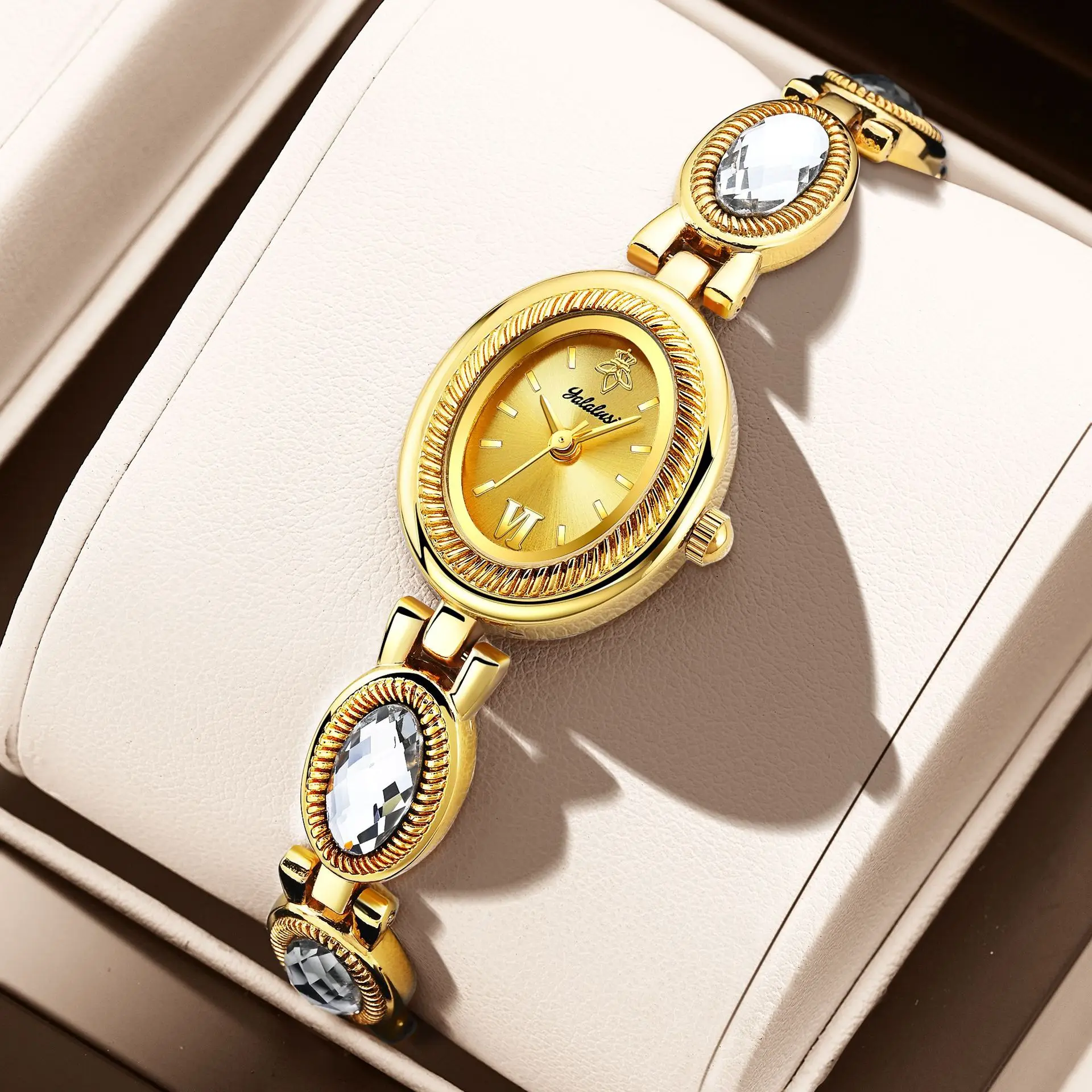 Yalalusi's new best-selling foreign trade high-end chain strap women's watch card new retro watch