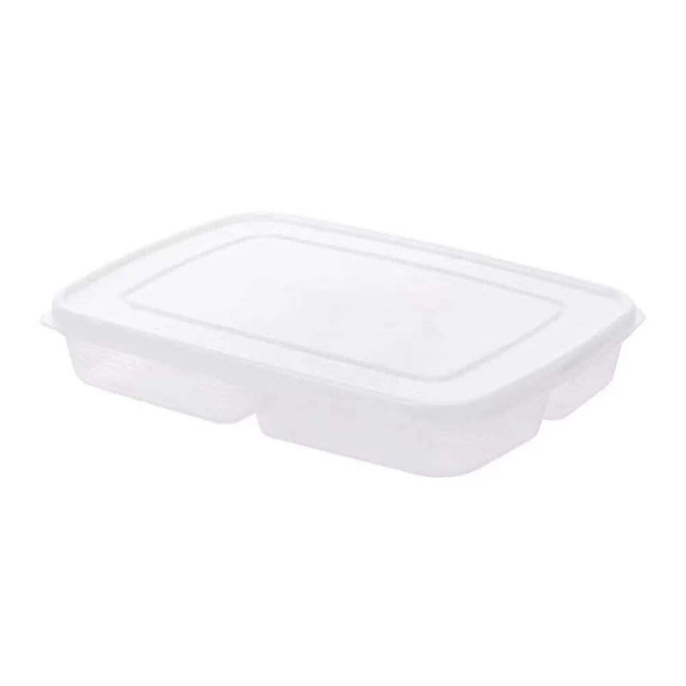 4 Grids Food Storage Box Portable Transparent Onion Ginger Devider Box Leak-Proof Fresh-keeping for Home Office Kitchen Products