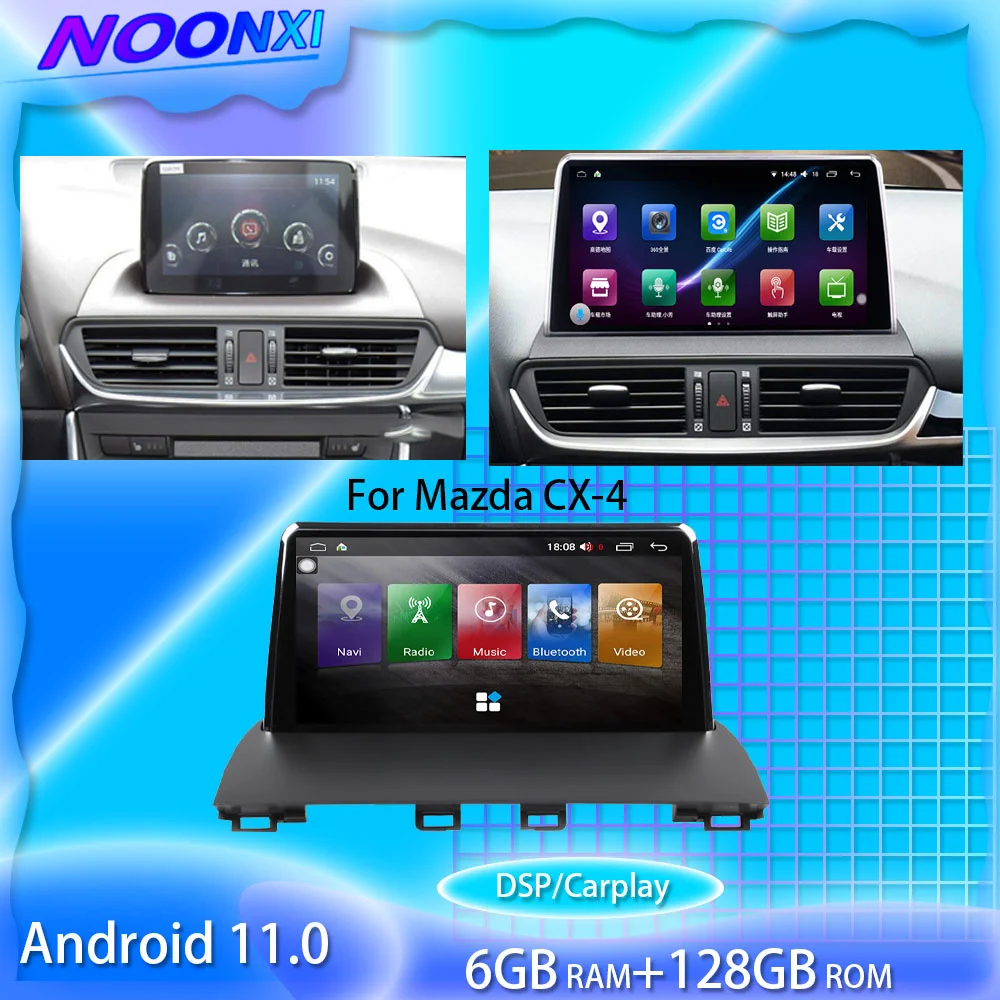 

For Mazda CX-4 Android 9.66 Inch 128G Car Radio Stereo 2 Din Multimedia Player GPS Navigation Touch Screen DSP Carplay Head Unit