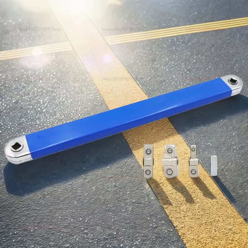 

Versatile Extension Ratchet Wrench With 1/2", 1/4" And 3/8" Multi-Purpose Zero Offset Extension Wrench For Tight Space Work Tool
