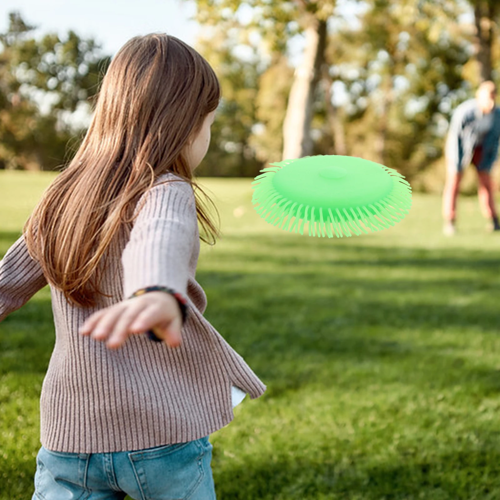 

2 Pcs Water Tray Water-absorbing Parent-child Sponge Splash Backyard Disc Fun