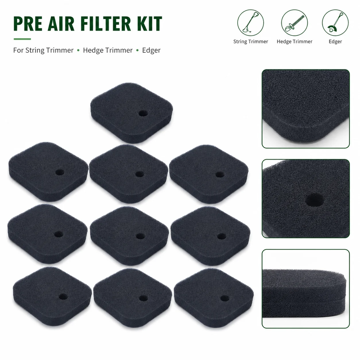 577633001 Pre Air Filter Kit 10 Pcs/lot For Red Max BCZ230TS BCZ250S BCZ260S BCZ260TS EXZ260S String Trimmer Parts Replacement