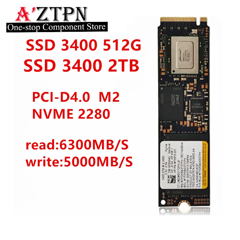 Original For Micron SSD 3400 3500 512G 1TB 2TB PCIE4.0 PS5 M.2 M2 2280 SSD Notebook