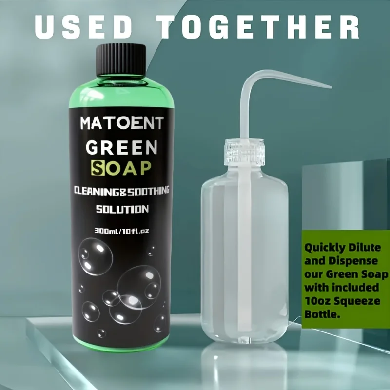 Ultra Concentrated Tattoo Soap (1:10 Dilution) - Long-Lasting Formula with Squeeze Bottle for Studio & Home. view 2