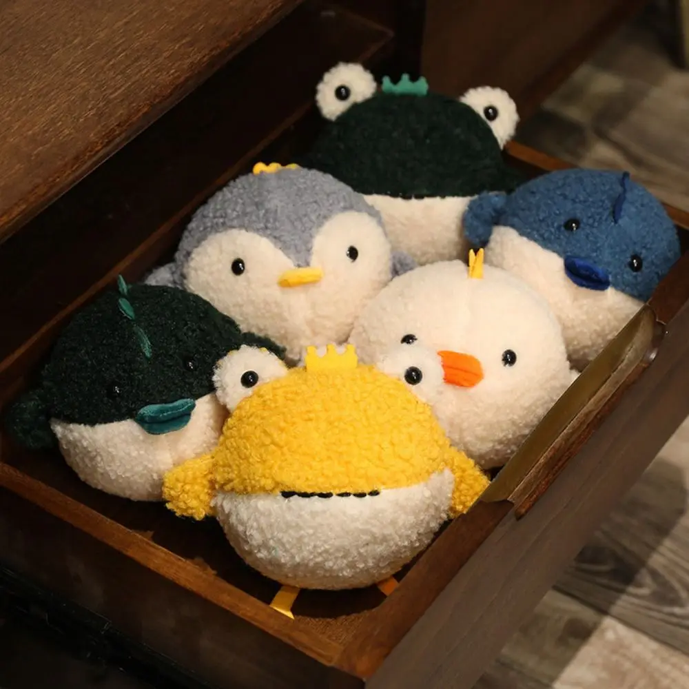 

Stuffed Puffer Fish Plush Toys Soft Plushi Blowfish Plush Doll Animals Marine Life Crocodile Throw Pillows Birthday Gifts