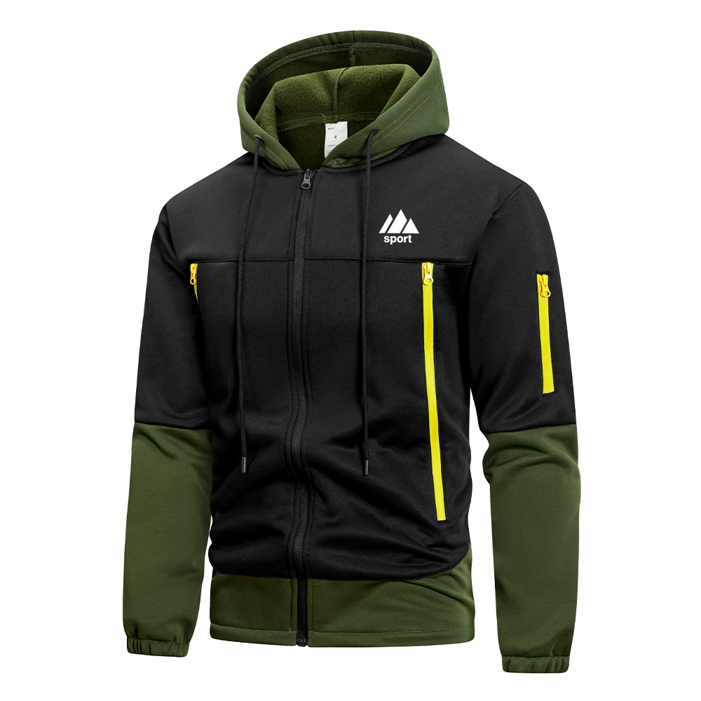Men's Norway Flag Print Zip Up Hooded Jacket Suitable For Daily Commute Fitness And Casual Wear A Multi Pocket Athletic Jacket
