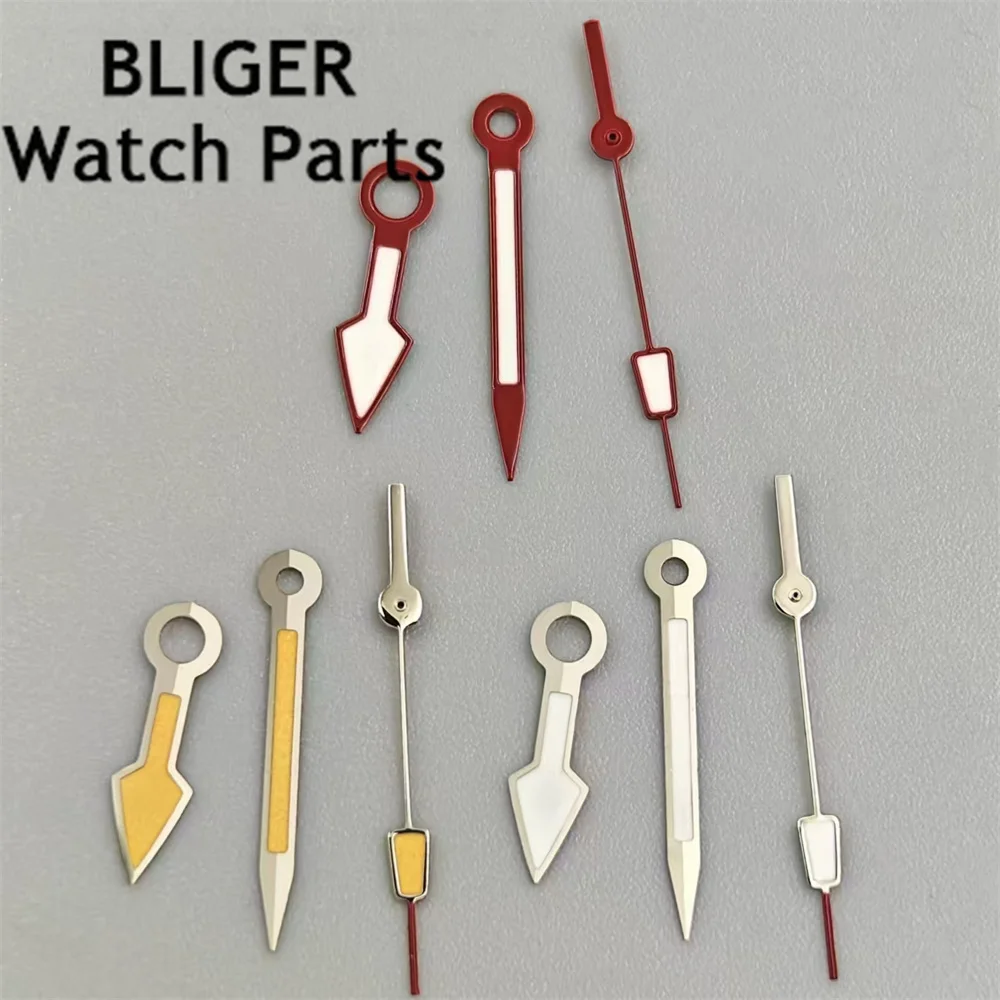 

BLIGER Watch Hands Silver Red Hands Green Luminous Fit NH35 NH36 NH38 NH39 NH70 NH71 NH72 ETA2824 PT5000 Movement