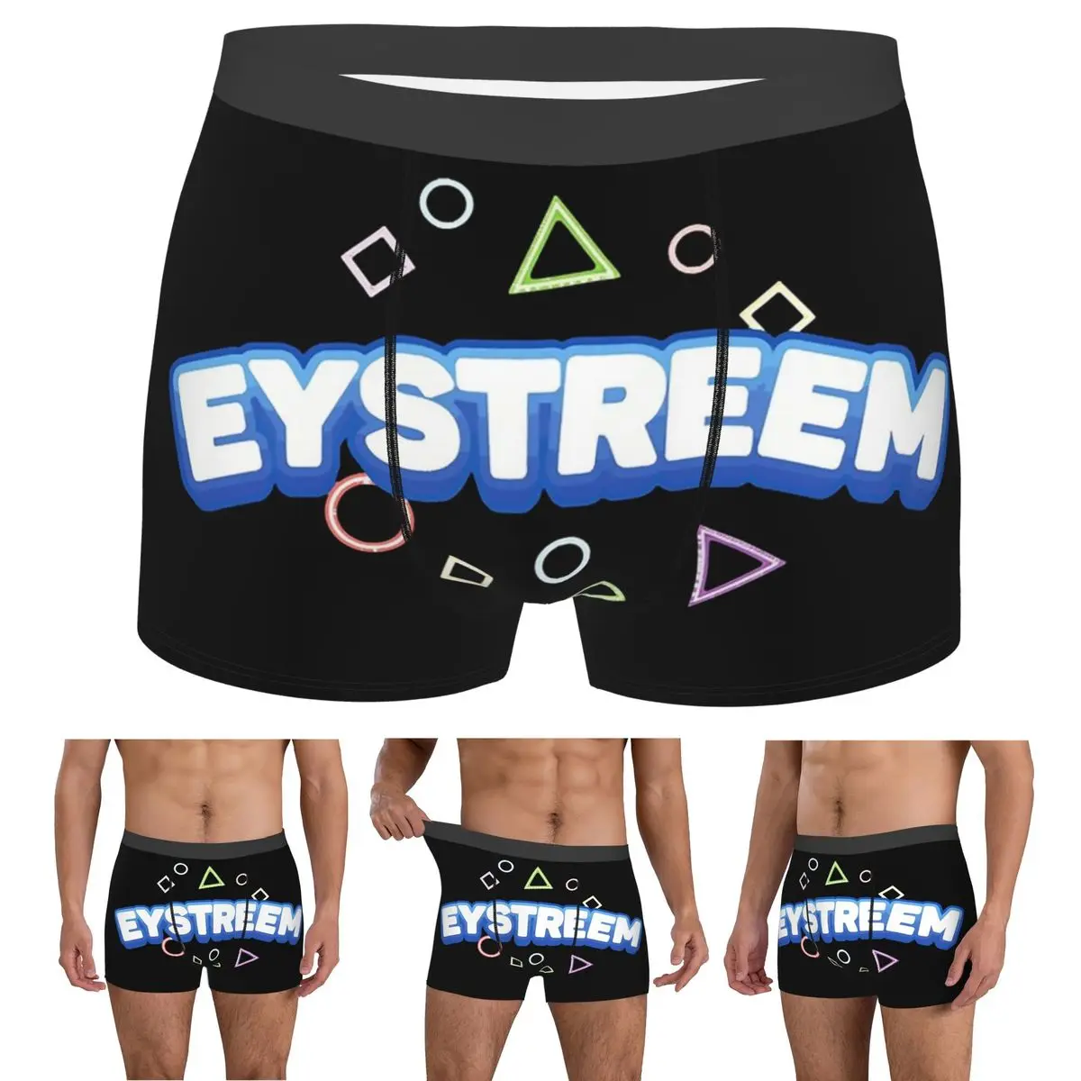 

Трусы-боксеры, шорты, трусы Eystreem, мужское дышащее нижнее белье для Homme, мужской подарок бойфренду