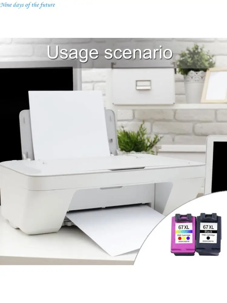 

67xl Printer Cartridge Plastic Design Black/Color Output для 2723 2721 Печать E65A