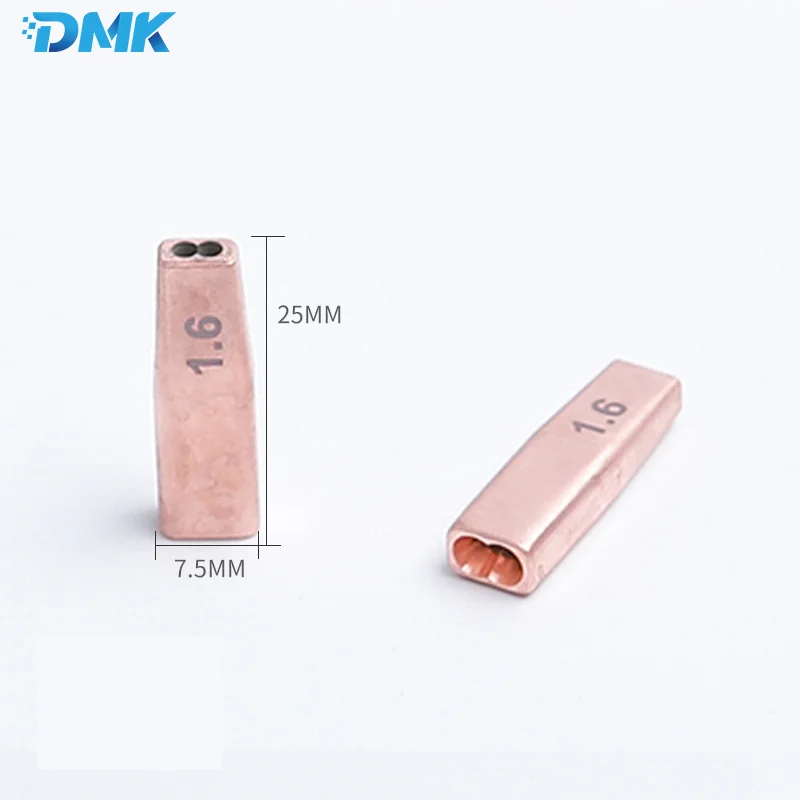 10pcs/lot Laser Welding Double Wire Feed Nozzle Qilin SUP Double Wire Feeder Accessories Double Guide Wire Tip For SUP21T SUP23T