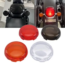 2Pcs Motorcycle Indicator Lens Cover Turn Signal Light Cap For Harley Sportster 883 1200 XL Iron Dyna Softail Touring Glide Road