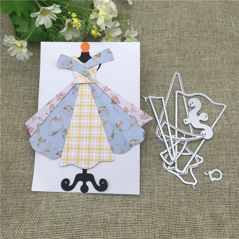 Frau Kleid Hochzeit Metall Schneiden sterben keychain shaker Herz Papier Schlüssel Kette Sammelalbum Papier Handwerk Karte Punch Kunst Messer Cutter